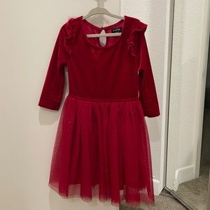 Gorgeous Red Velvet Dress for Girls